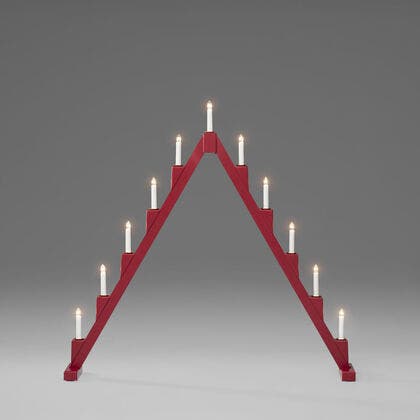 Elljusstake 11 lj vikbar röd