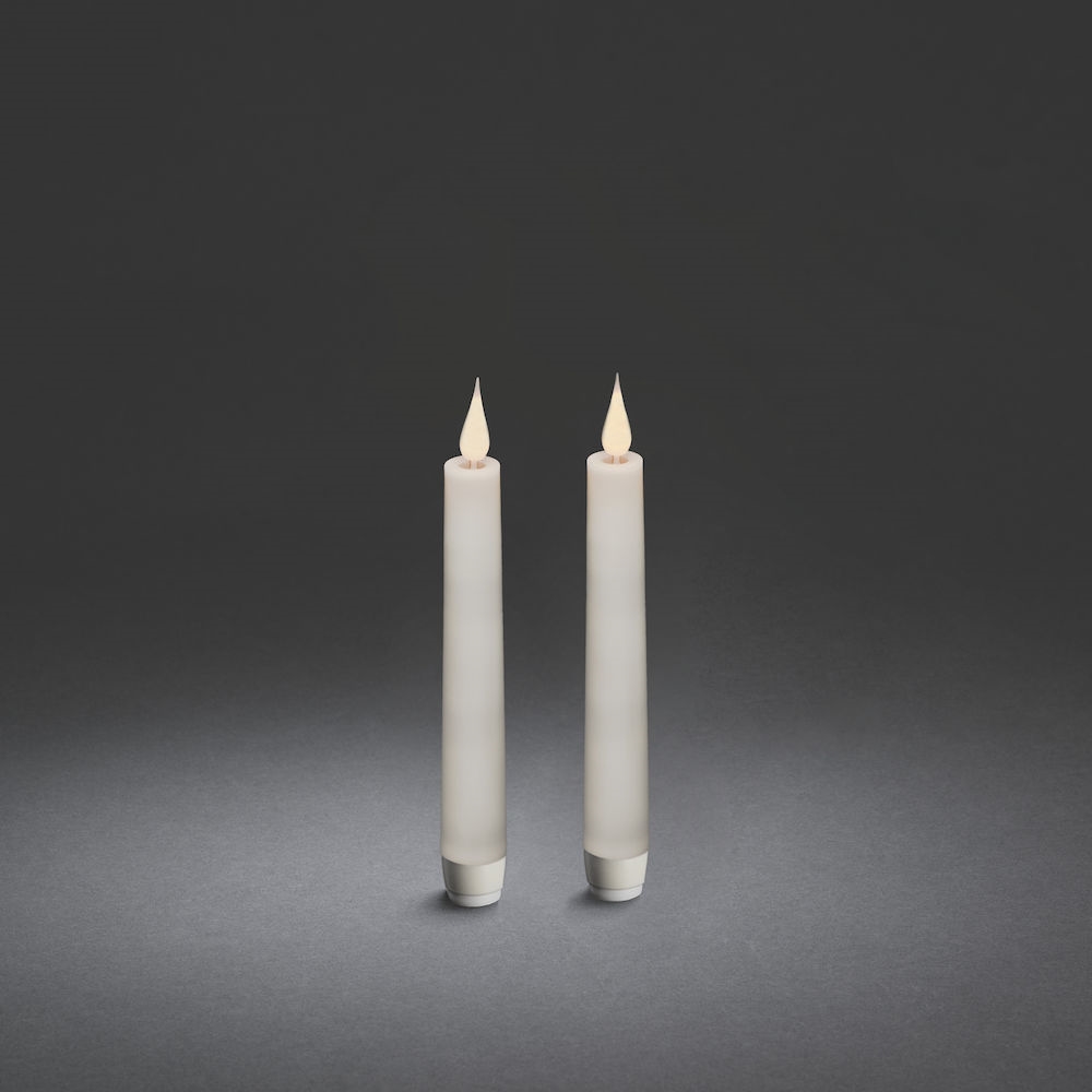 2er-Set, weiss, LED Kerzen