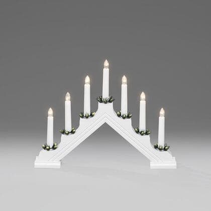 Elljusstake 7 lj plast vit