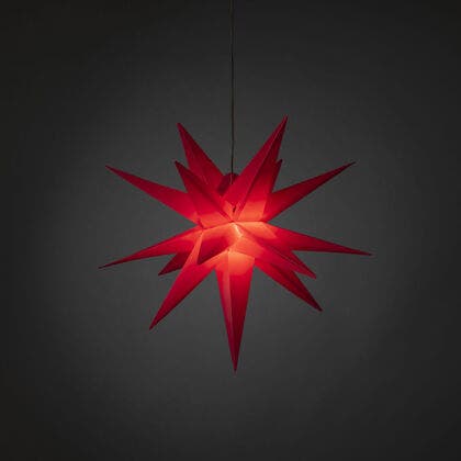 3-D Plaststjärna röd 60 cm