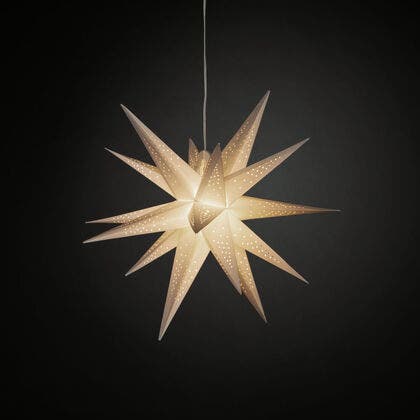 3D Papierstern, 60cm, grau