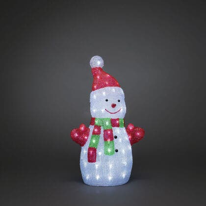 Snögubbe akryl 50cm 88 LED