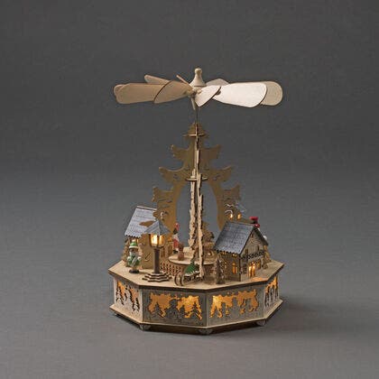 Siluett motiv 8 LED natur