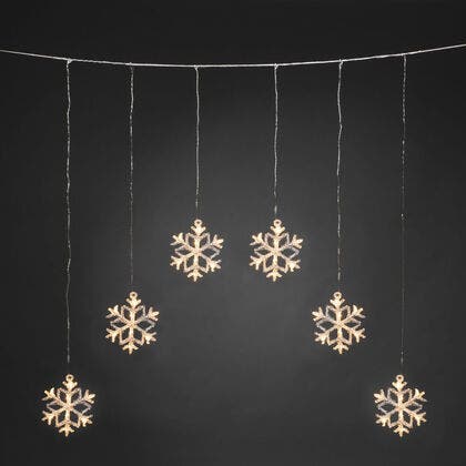 6 Snowflakes LED Acrylic Set