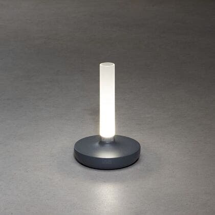 Biarritz bordslampa m.grå USB