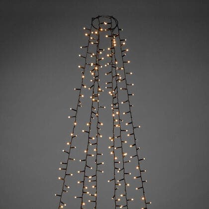 Julgransslinga cluster frostad LED