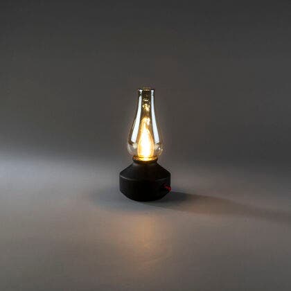 Rechargeable table lamp black