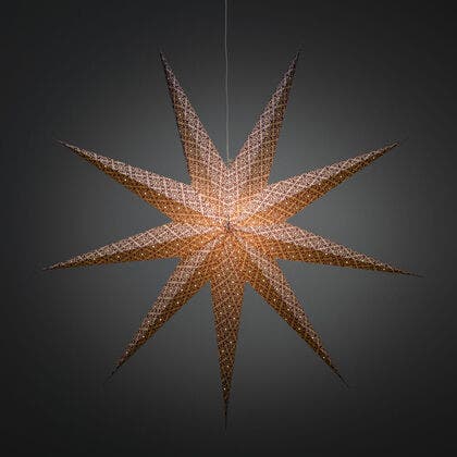 Weisser Papierstern, perforier