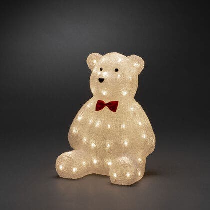 Teddybjörn akryl 38cm 64 LED