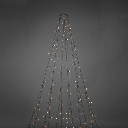 Julgransslinga cluster frostad LED