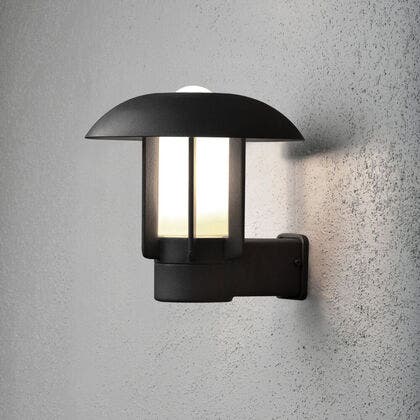 Heimdal vägglykta E27 svart