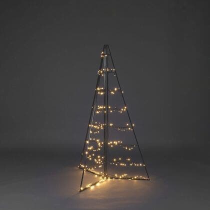 Metalldekoration pyramid LED