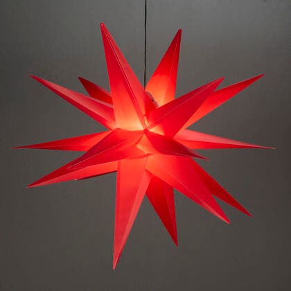 3D stjärna 100cm röd