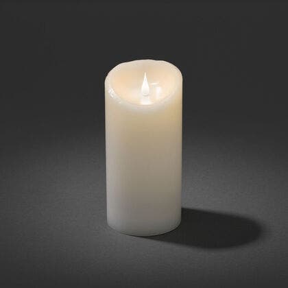 Vaxljus 10,2x20,3cm LED vit