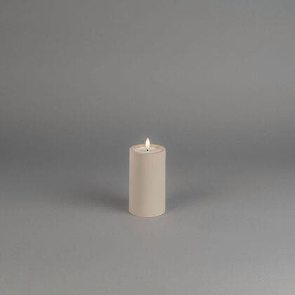 LED candle Beige 12cm 2xAA