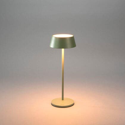 Menton bordslampa Grön/Grå USB
