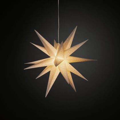 3D Papierstern, 60cm, weiss