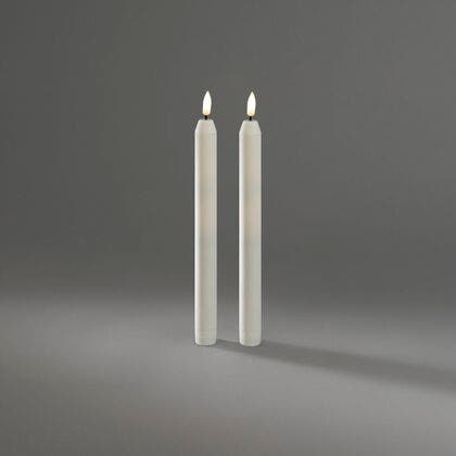 Batterikronljus LED, 2 st 25cm