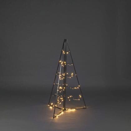 Metalldekoration pyramid LED