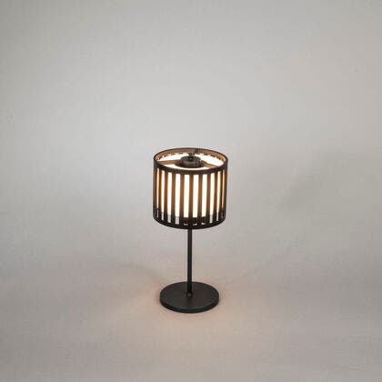 Bottle bordslampa USB Svart