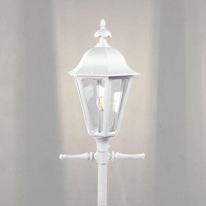 Pallas onehead post lamp white