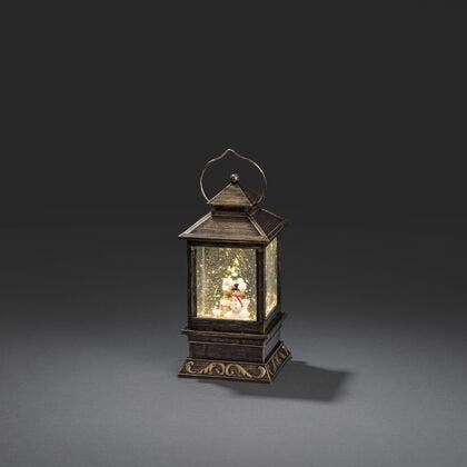 Vattenfylld minilykta snögubbe