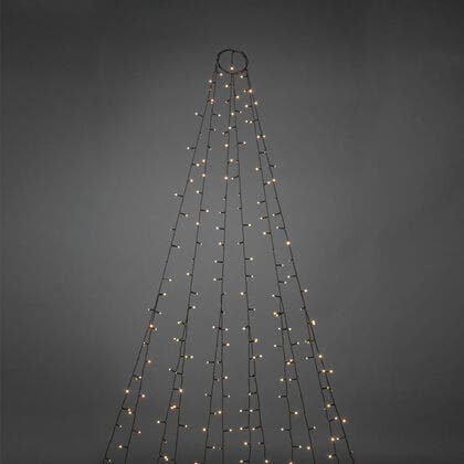 Julgransslinga cluster frostad LED