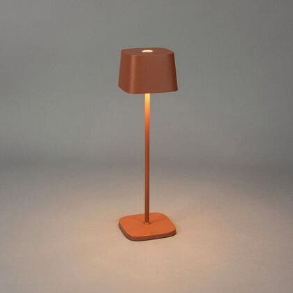 Capri table lamp USB teracotta