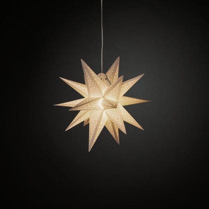 3D Papierstern, 45cm, grau